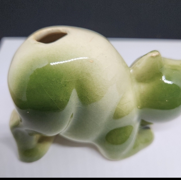 Vintage Mid Century TEVVY Ceramic Cat Diffuser, Green - Picture 9 of 9